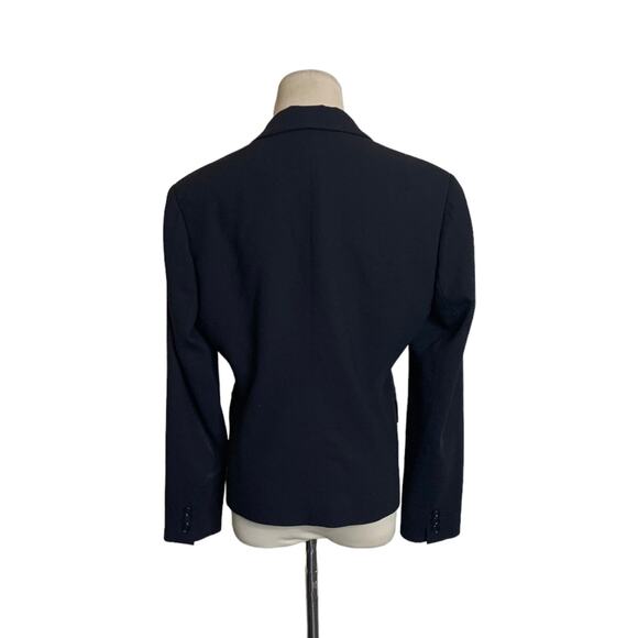Harold's black wool 3 button blazer size 4 - Picture 2 of 8